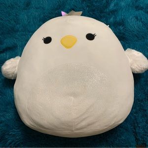 16” white bird Squishmallow